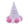 Suministros para Fiesta de Cumpleaños Serie Sirena Decoración de Escena Interior Banner Decoración de Pared Sombrero de Papel con Forma Creativa Decoración del Hogar