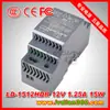 Fuente de Alimentación Montada en Riel 48V 24V 12V 15W Hdr Poe Switch Fuente de Alimentación de Emergencia Certificada 3C