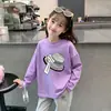 Camisetas de algodón puro para otoño para niños, camisetas básicas de moda, ropa nueva de otoño 2026 para primavera y otoño, camisetas elegantes para bebés niñas