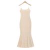 Vestido de Alça com Lantejoulas e Brilhos Estilo Francês Feminino Verão 2024 Elegante de Alta Qualidade Para Meninas Quentes Vestido de Renda Dupla Camada Cauda de Peixe