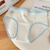7A archivo de algodón extendido antibacteriano oso lindo algodón ropa interior de mujer cómoda transpirable cintura media calzones para niñas