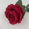 Rosa Única Veludo Ouro Diamante Prata Diamante Arranjo de Rosa Artificial Decoração Dia dos Namorados Casamento Flor Artificial Flor Feita à Mão