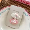 Presilha de Cabelo Infantil com Laço de Bolinhas Rosa e Branco Estilo Coreano, Sensação Fresca e de Alta Qualidade, Piranha para Franja de Menina, Acessório de Cabelo