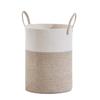 Cesta de Almacenamiento Grande Tejida con Hilo de Algodón, Cesta Miscelánea, Cesto para Ropa Sucia, Cesta para Almacenar Juguetes para Niños, Cesta de Almacenamiento
