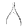 En Stock Acero Inoxidable 8712 Pinzas Anguladas para Cutícula para Eliminar Piel Muerta y Recortar Padrastros, Herramienta de Cuidado de Uñas para el Hogar, Cortauñas