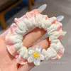 Scrunchie de cetim plissado estilo coreano para mulheres, novo modelo 2026, alta elasticidade, prendedor de cabelo durável, faixa de cabelo, acessório de cabelo elástico