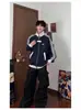 Sudadera Cardigan de Tres Rayas para Hombre Primavera y Otoño Nueva Marca de Moda Estilo Universitario Chaqueta Deportiva Rayada Americana de Moda