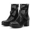Sandalias de plataforma impermeables para mujer de verano talla grande transfronterizas con cremallera trasera, tacones altos de color liso, estilo europeo y americano, punta cerrada, suela de goma