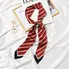 Lenço de seda pequeno longo faixa de cabelo lenço de fita Coreia do Sul primavera e outono cinto versátil lenço decoração de pescoço protetor solar fino feminino