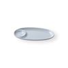 Prato de melamina branca criativo com compartimentos para café da manhã lanches salada em formato de jade porcelana prato loja de hot pot imitação porcelana prato de molho