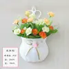Maceta colgante de pared con simulación creativa, cesta de flores para restaurante, decoración de pared para el hogar, balcón y pared.