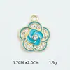 Joias de Liga Estilo Coreano Acessórios DIY Camélia Strass Óleo Gotejado Colar Pulseira Pingente Pingente Pequeno Único Atacado