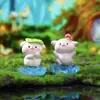 Caja sorpresa Bibosen Friends Club, figuras pequeñas de animales de resina de moda, decoraciones populares para escritorio y coche, regalos para amigos