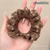 Scrunchie Estilo Coreano com Laço e Estampa de Flores para Mulheres 2026 Novo Estilo Elástico de Cabelo para Coque Elástico Alto Corda de Cabelo Acessório de Cabelo