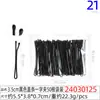 Clipe reto preto de 3,5 cm 50 pacotes acessórios de cabelo para bonecas pequenas decoração presilha pequena tamanho pequeno infantil clipe de aço