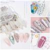 Arte de Uñas de Vidrio Diamante de Fondo Plano Pedrería Perla de Fondo Plano AB Color Mágico Diamante de Fondo Cónico Adhesivo para Uñas Joyería Decoración de Arte de Uñas