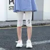 Leggings Finas de Modal de Verão para Meninas, Calças Capris Infantis de Cinco Pontos, Leggings Sete Pontos Slim para Meninas Pequenas