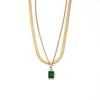 Collar de lujo exquisito de acero de titanio de moda para mujer, personalidad Joker, cadena simple para clavícula, temperamento de moda que no se desvanece, venta al por mayor de fabricantes