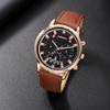 Reloj de cuarzo con calendario para hombre LIANDU piel de camarón deseo reloj deportivo para hombre reloj de negocios de PU para hombre al por mayor