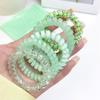 Dulce Niña Color Caramelo Cuerda para el Cabello Color Degradado Anillo para el Cabello Tipo Línea Telefónica Cuerda para el Cabello para Mujer Banda para el Cabello sin Marcas Adorno para el Cabello