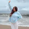 2026 Verano Nueva Camisa con Capucha Estampada de Moda Estilo Americano Moda Callejera Versátil Sudadera Chaqueta