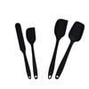 Utensílios de cozinha de silicone raspador de silicone 6 peças uma peça pincel de óleo bolo creme espátula terno ferramentas de cozimento DIY