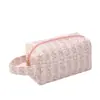 Bolsa Cosmética Portátil, Algodón Floral, Neceser para Productos de Cuidado de la Piel, Gran Capacidad para Monedas y Labiales, Bolsa de Almacenamiento para Toallas Sanitarias Menstruales