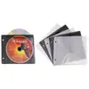 Bolsa de Polipropileno para CD, Funda Protectora Blanca para Disco, Libro de Almacenamiento de Discos para Coche, Bolsa de Almacenamiento para Discos de DVD