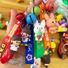 Coração de Amor Boneca Estéreo Código QR Presente Chaveiro Coração de Pêssego Atacado Silicone Pingente de Mochila Escolar Lembrancinha Cartoon