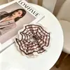 Goma de pelo scrunchie vintage versátil extragrande para adultos, elegante scrunchie floral para coleta