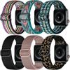 Adecuado para Correa Apple Ultra2 Se/4/5/6/7/8 Banda Elástica de Nailon iWatch 49mm Correa de Hebilla Grande