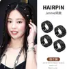 Mismo Anillo Metálico Pequeño con Incrustaciones de Diamantes de Tres Filas de Yu Shuxin Hebilla para el Cabello Pinza para Flequillo Pinza Lateral para la Frente Popular de Gama Alta
