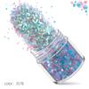 Traje de manicura de Amazon, 12 colores mixtos, esmalte de uñas láser, pegamento, lentejuelas, brillo en polvo, joyería para uñas, diamante