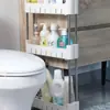 Estante de Armazenamento Estreita de 7cm, Armário Ultra-Estreito de 10cm para Atrás das Portas, Armário Estreito Lateral, Prateleira Estreita Slim