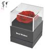 Joyero con flor eterna de rosa, flor real, regalo de San Valentín de Amazon, caja para colgante, caja de acrílico de alta calidad para collar.