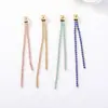 Venta al por mayor de fábrica pendientes diy accesorios de joyería semiacabados materiales gancho de oreja largo pendientes colgantes pendientes pendientes tapones para los oídos