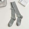 Calcetines largos finos de tubo alto de primavera y verano huecos calcetines jk ins calcetines japoneses miu ballet viento dulce algodón pantorrilla calcetines de mujer