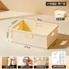 Caja de almacenamiento plegable para libros de texto BNBSDesk, caja de almacenamiento de libros a prueba de polvo portátil para dormitorio de estudiante, con tapa