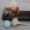 DIY Corona de Novia Mori Flor de Muñeca para Dama de Honor Abanico Xiuhe Material de Decoración de Piña Dorada y Plateada Simulada