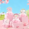 Set Completo de Muñecos de Té con Leche Periféricos de Dibujos Animados Anime, Bolas de Cristal Luminosas, Juguetes de Resina para Niños, Decoraciones de Escritorio, Luces Nocturnas