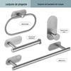 Anel de Toalha de Aço Inoxidável Porta-Toalha Barra de Toalha para Banheiro Conjunto de Pingentes para Banheiro Porta-Toalha de Banho Porta-Papel Higiênico para Banheiro