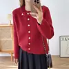 Ropa de Mujer Otoño e Invierno 2026 Nuevo Suéter de Color Sólido Chaqueta de Mujer Estilo Popular Petite Cardigan de Punto Brillante Moderno