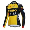 Tour de France Bicicleta Bicicleta de Estrada Primavera e Inverno com forro de fleece Masculina Manga Longa Roupa de Ciclismo Manga Longa Top que absorve o suor Quente Roupa de Ciclismo
