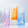 Trofeo de cristal personalizado con panel biselado iridiscente fluido, estrella de cinco puntas, premio de alta gama para la reunión anual de la empresa, premio al empleado destacado