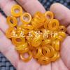 Jade Esmeralda flor flutuante anel de furo grande jade contas soltas rosa roxo verde amarelo jade fivela donut anel giratório anel pendente acessórios