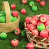 Juguete de Comida en Miniatura Fruta Simulación Manzana Estéreo 3D Adorno DIY Paisaje en Miniatura de Resina Decoración Casa de Muñecas