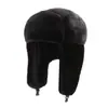 Nuevo Sombrero Lei Feng de Invierno Unisex Color Sólido Versátil Protección para Orejas Sombrero del Noreste Versión Coreana Forro Polar Engrosado Cálido Sombrero para el Frío