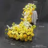 Cascada de Flores Artificiales Transfronteriza Colgante de Boda Arte Floral Decoración de Ventana Arreglo de Escenario de Boda Flores de Seda de Alta Densidad