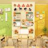 Decoração de Canto Esquadrão Girassol Adesivos de Parede Culturais Sala de Aula Juventude Material Feltro para Pôster de Lousa