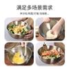 Tazón Salah de Acero Inoxidable Engrosado Estilo Japonés Tazón para Cocinar Tazón con Escala para Hogar Tazón para Mezclar y Tazón Tazón para Batir Huevos Tazón para Hornear